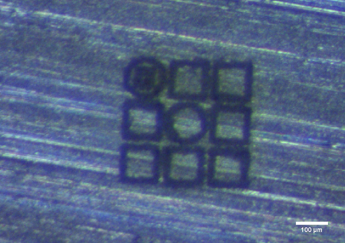 CBA logo on Oxford laser