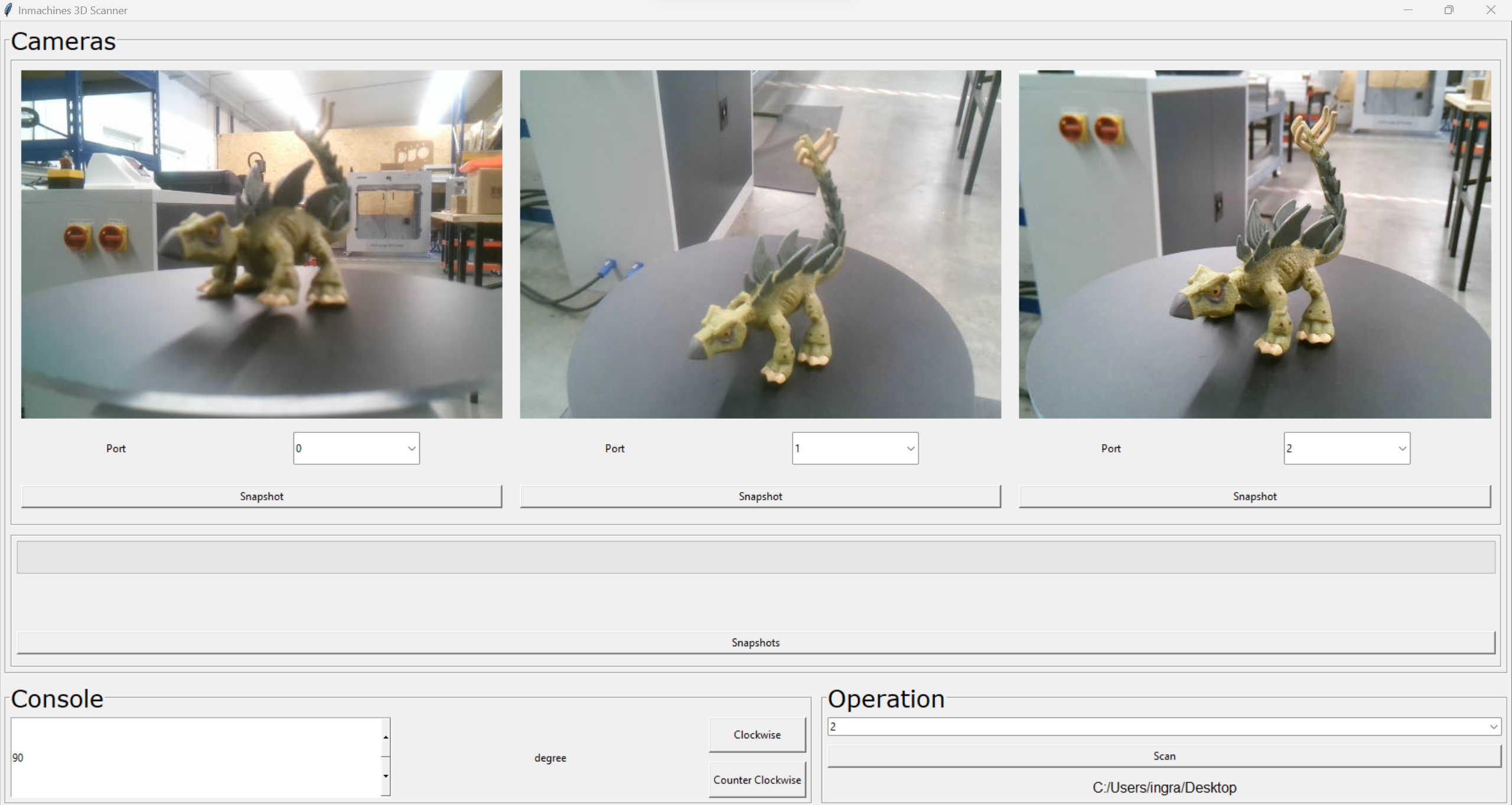 OLSK 3D Scanner software interface