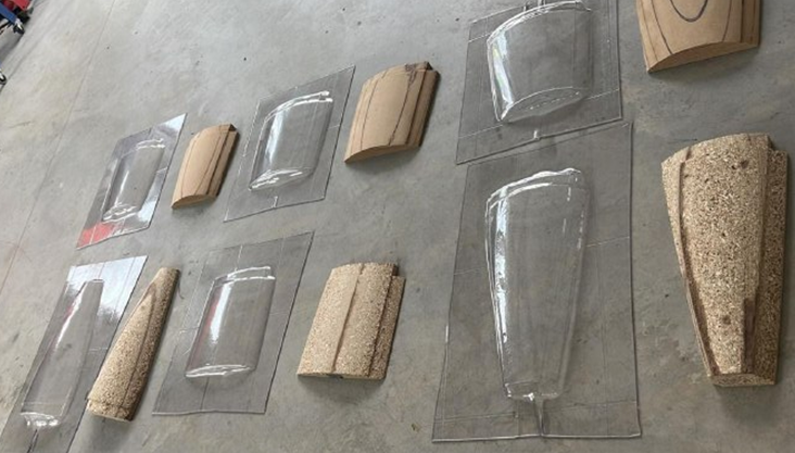 Vacuum forming moulds and PET-G panels